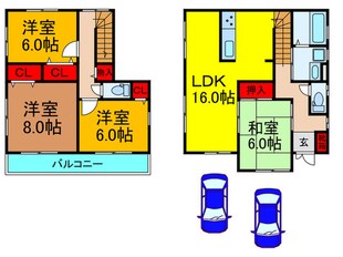 星丘2丁目戸建の物件間取画像